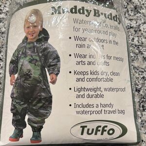 Tuffo Kids Green Camo Waterproof Coveralls